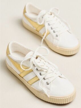 GOLA® MARK COX TENNIS SNEAKERS - METALLIC NWOB SIZE 7